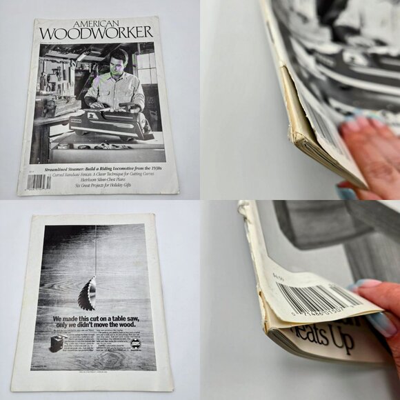 American Woodworker Magazine Lot December 1990 February April June December 1991 - Picture 14 of 14